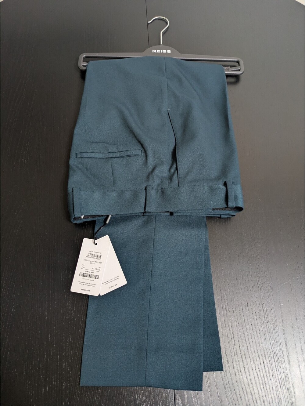 Reiss Jade Slim Leg Trousers Green Size US4/UK8R